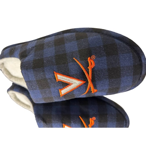 FOCO Men's Virginia Cavaliers NCAA Sherpa Lined Memory Foam Slippers L 9/10 - Picture 7 of 8